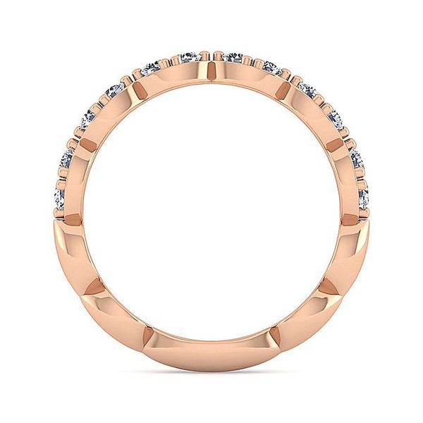 14K Rose Gold Diamond Stackable or Wedding Band Image 2 Koerbers Fine Jewelry Inc New Albany, IN