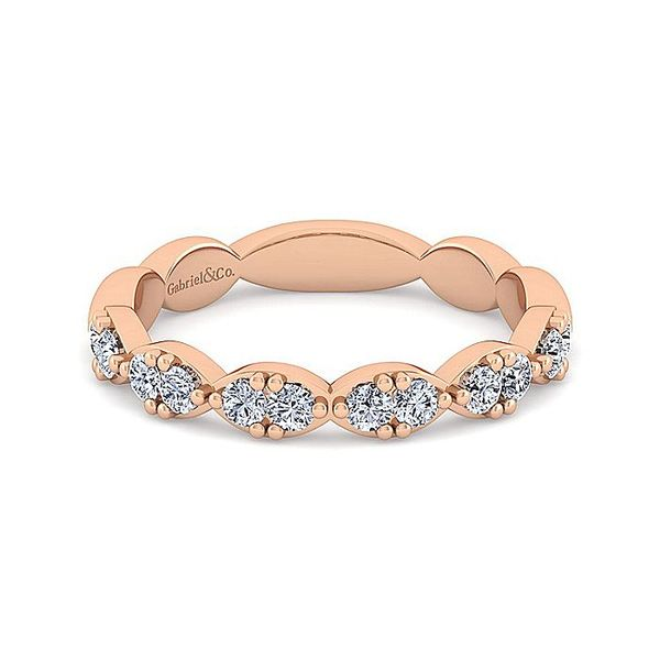 14K Rose Gold Diamond Stackable or Wedding Band Koerbers Fine Jewelry Inc New Albany, IN