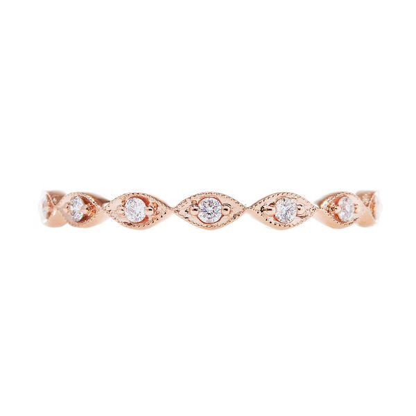 18K Rose Gold Marquise Wedding or Stackable Band Koerbers Fine Jewelry Inc New Albany, IN
