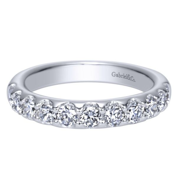 14K White Gold Round 10 Stone Diamond Anniversary Band Koerbers Fine Jewelry Inc New Albany, IN