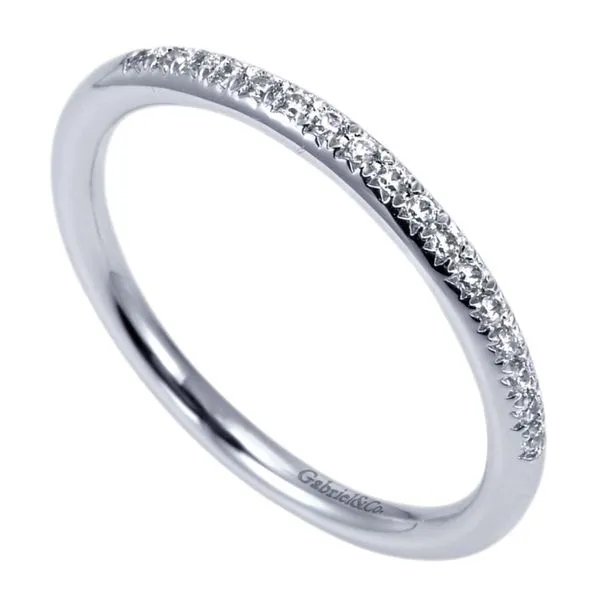 14K White Gold Prong Set Diamond Wedding Band Image 2 Koerbers Fine Jewelry Inc New Albany, IN