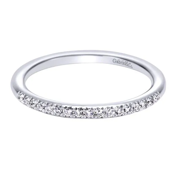 14K White Gold Prong Set Diamond Wedding Band Koerbers Fine Jewelry Inc New Albany, IN