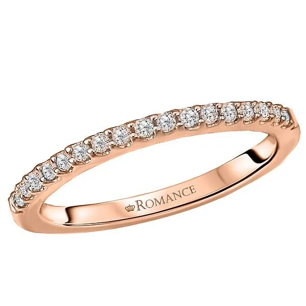 18K Rose Gold Diamond Wedding Band Image 2 Koerbers Fine Jewelry Inc New Albany, IN