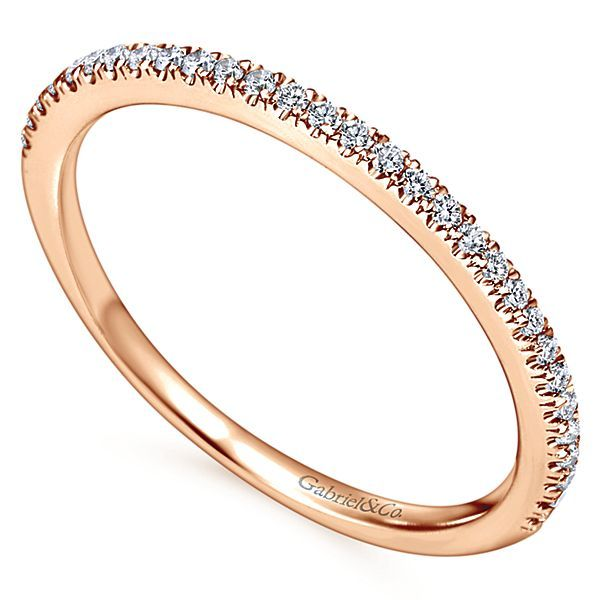 14K Rose Gold Shared Prong Diamond Wedding Band Image 2 Koerbers Fine Jewelry Inc New Albany, IN