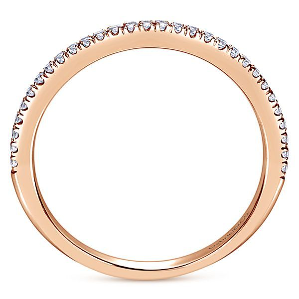 14K Rose Gold Shared Prong Diamond Wedding Band Image 3 Koerbers Fine Jewelry Inc New Albany, IN