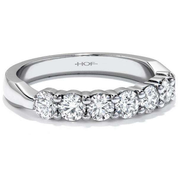 18K White Gold Seven-Stone Wedding Band Image 2 Koerbers Fine Jewelry Inc New Albany, IN