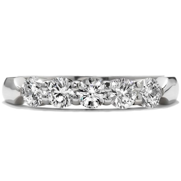 18K White Gold Five-Stone Diamond Wedding Band Koerbers Fine Jewelry Inc New Albany, IN