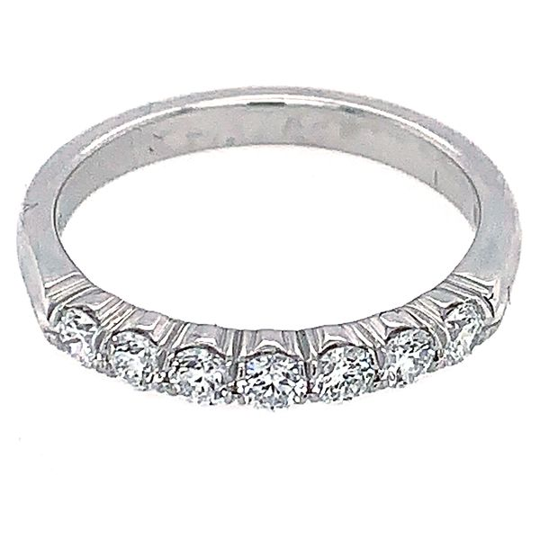 18K White Gold Seven Stone Diamond Wedding Band Koerbers Fine Jewelry Inc New Albany, IN