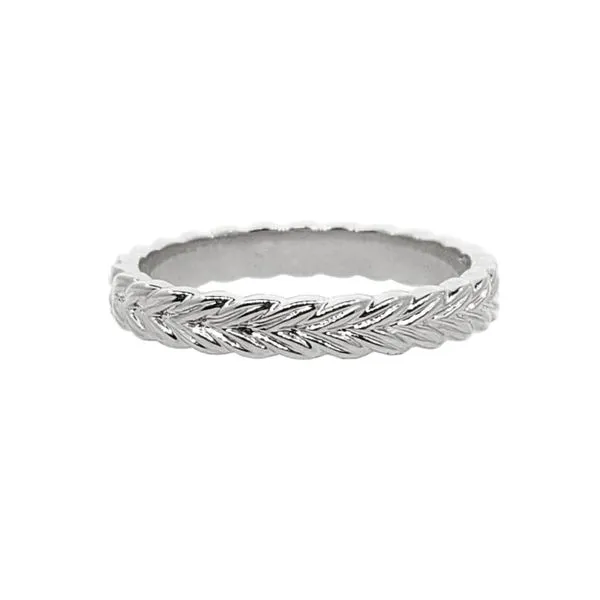 18K White Gold Braid Stackable Band Koerbers Fine Jewelry Inc New Albany, IN