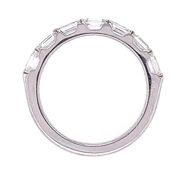 18K White Gold 7 Stone Diamond Wedding Band Image 2 Koerbers Fine Jewelry Inc New Albany, IN