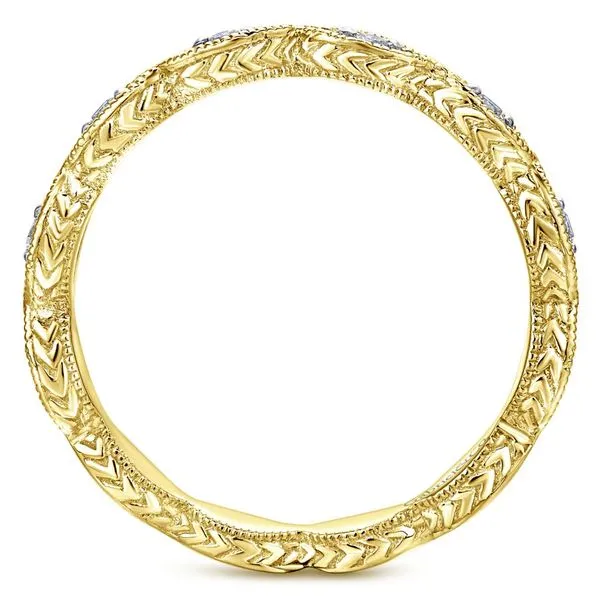 14K Yellow Gold Marquise Station Stackable Diamond Wedding Band Image 3 Koerbers Fine Jewelry Inc New Albany, IN