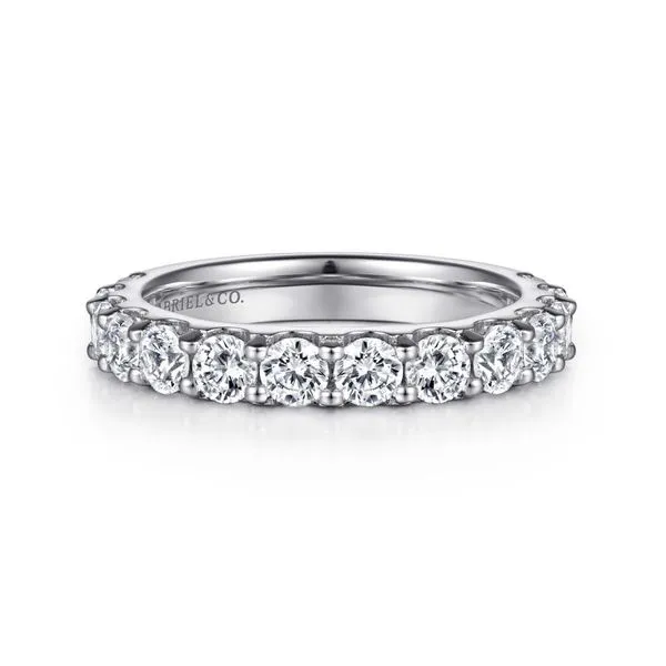 14K White Gold Shared Prong Diamond Wedding Band Koerbers Fine Jewelry Inc New Albany, IN