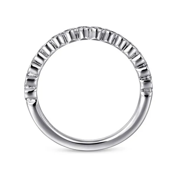 14K White Gold Round Bezel Set Diamond Anniversary Band Image 2 Koerbers Fine Jewelry Inc New Albany, IN