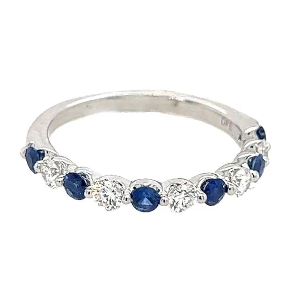 14K White Gold 11 Stone Wedding Band Koerbers Fine Jewelry Inc New Albany, IN