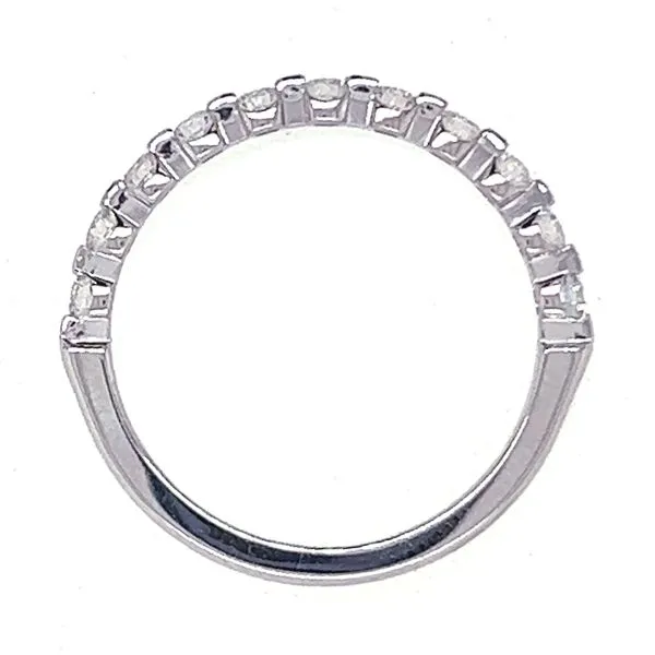 18K White Gold 11 Stone Diamond Wedding Band Image 2 Koerbers Fine Jewelry Inc New Albany, IN
