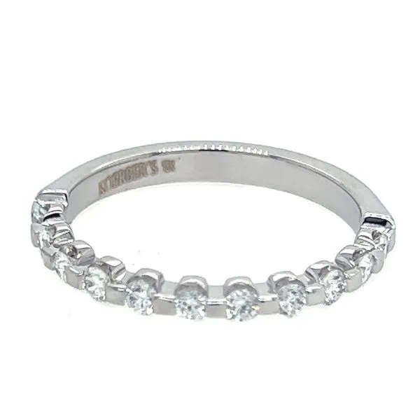 18K White Gold 11 Stone Diamond Wedding Band Koerbers Fine Jewelry Inc New Albany, IN