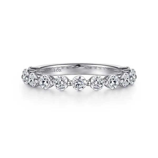 14K White Gold Single Prong Diamond Anniversary Band Koerbers Fine Jewelry Inc New Albany, IN
