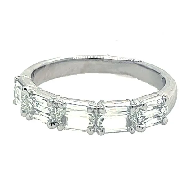 14K White Gold 5 Stone Diamond Wedding Band Koerbers Fine Jewelry Inc New Albany, IN