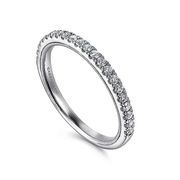 14K White Gold Diamond Matching Wedding Band Image 3 Koerbers Fine Jewelry Inc New Albany, IN