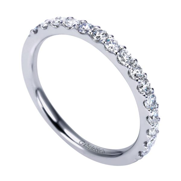 14K White Gold Shared Prong Diamond Wedding Band Image 2 Koerbers Fine Jewelry Inc New Albany, IN