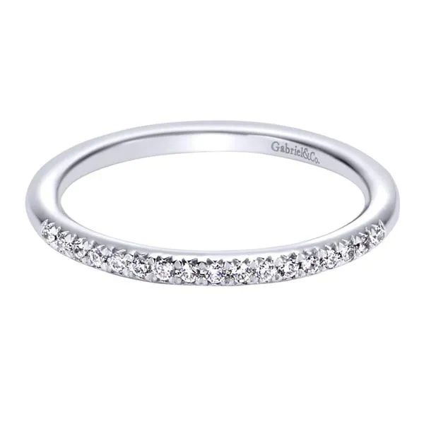 14K White Gold Prong Set Diamond Wedding Band Koerbers Fine Jewelry Inc New Albany, IN