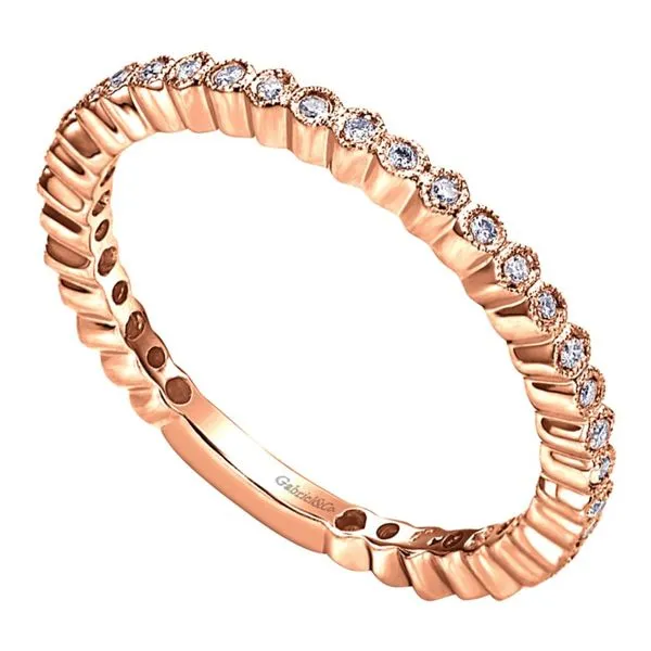 14K Rose Gold Diamond Wedding Band Image 2 Koerbers Fine Jewelry Inc New Albany, IN