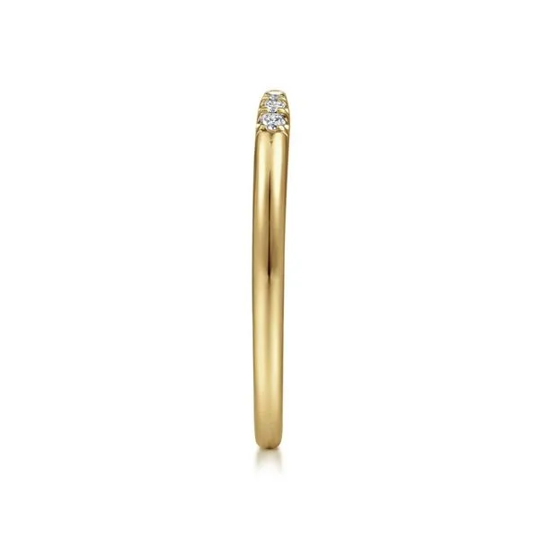 14K Yellow Gold Open Diamond Tipped Stackable Ring Image 3 Koerbers Fine Jewelry Inc New Albany, IN