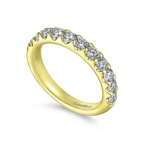 14K Yellow Gold Round 11 Stone Diamond Anniversary Band Image 3 Koerbers Fine Jewelry Inc New Albany, IN