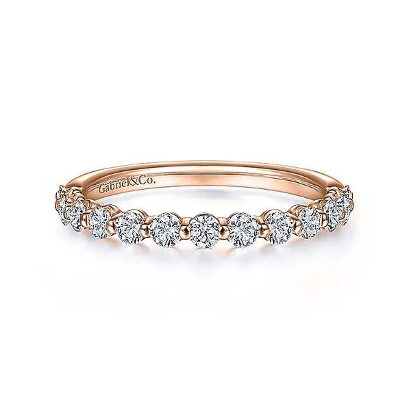 14K Rose Gold Single Prong Diamond Ring Band Koerbers Fine Jewelry Inc New Albany, IN