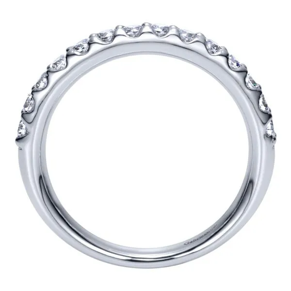 14K White Gold Round 14 Stone Diamond Wedding Band Image 2 Koerbers Fine Jewelry Inc New Albany, IN
