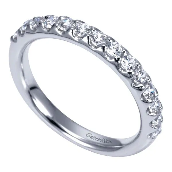 14K White Gold Round 14 Stone Diamond Wedding Band Image 3 Koerbers Fine Jewelry Inc New Albany, IN