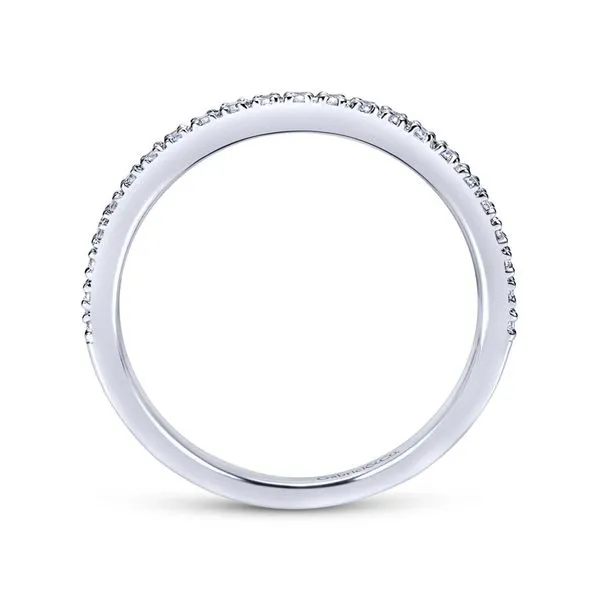 14K White Gold Prong Set Straight Diamond Wedding Band Image 3 Koerbers Fine Jewelry Inc New Albany, IN
