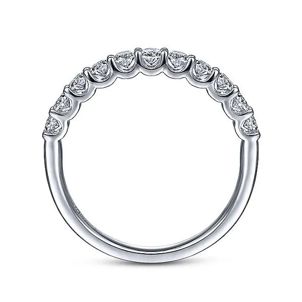 14K White Gold 11-Diamond Anniversary Wedding Band Image 2 Koerbers Fine Jewelry Inc New Albany, IN