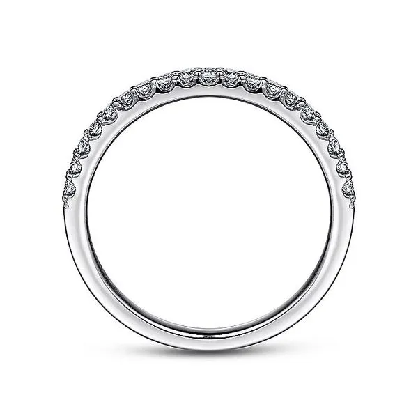 14K White Gold Shared Prong Diamond Wedding Band Image 2 Koerbers Fine Jewelry Inc New Albany, IN