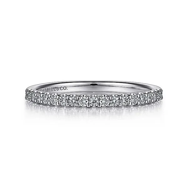 14K White Gold Shared Prong Diamond Wedding Band Koerbers Fine Jewelry Inc New Albany, IN