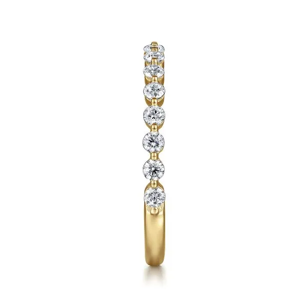 14K Yellow Gold Single Prong Diamond Anniversary Band Image 4 Koerbers Fine Jewelry Inc New Albany, IN