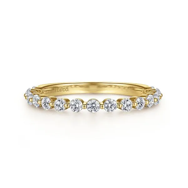 14K Yellow Gold Single Prong Diamond Anniversary Band Koerbers Fine Jewelry Inc New Albany, IN