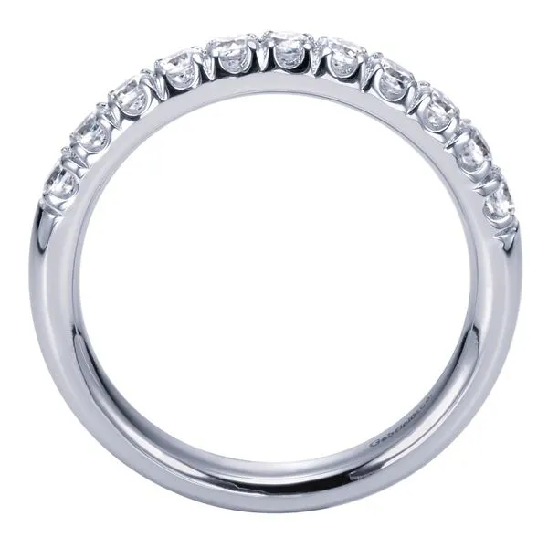 14K White Gold Straight Diamond Wedding Band Image 3 Koerbers Fine Jewelry Inc New Albany, IN