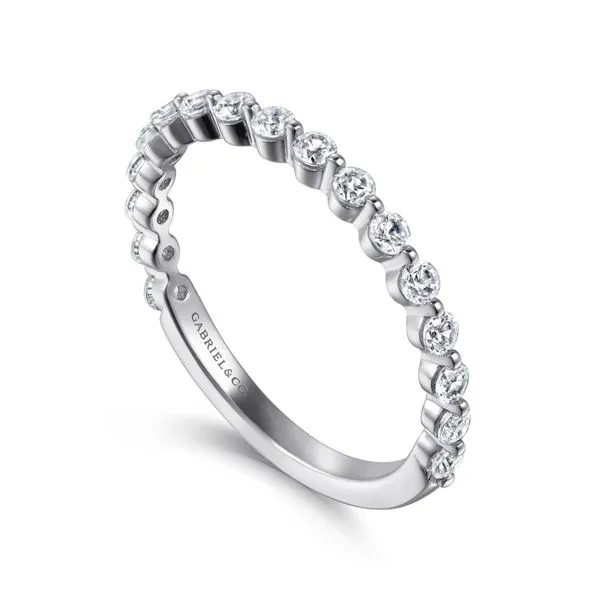 14K White Gold Single Prong Diamond Anniversary Band Image 3 Koerbers Fine Jewelry Inc New Albany, IN