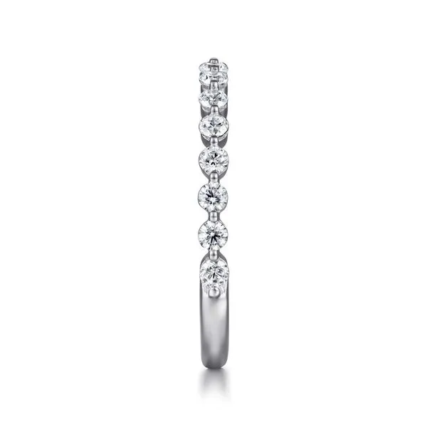 14K White Gold Single Prong Diamond Anniversary Band Image 4 Koerbers Fine Jewelry Inc New Albany, IN