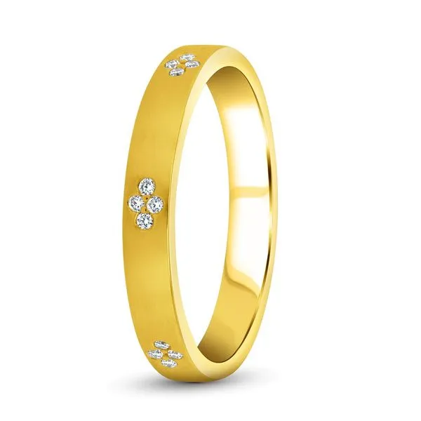 14K Yellow Gold Diamond Stackable Wedding Band Image 2 Koerbers Fine Jewelry Inc New Albany, IN