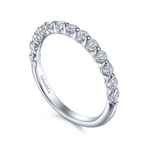 14K White Gold Single Prong Diamond Ring Band Image 3 Koerbers Fine Jewelry Inc New Albany, IN