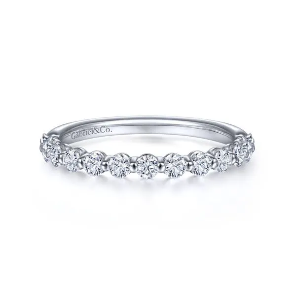 14K White Gold Single Prong Diamond Ring Band Koerbers Fine Jewelry Inc New Albany, IN