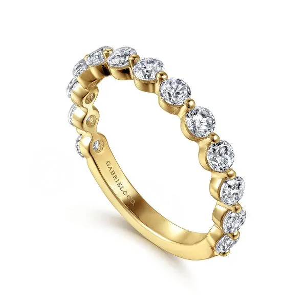 14K Yellow Gold Single Prong Diamond Anniversary Band Image 3 Koerbers Fine Jewelry Inc New Albany, IN