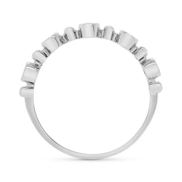 14K White Gold 5 Stone Stackable Diamond Wedding Band Image 3 Koerbers Fine Jewelry Inc New Albany, IN