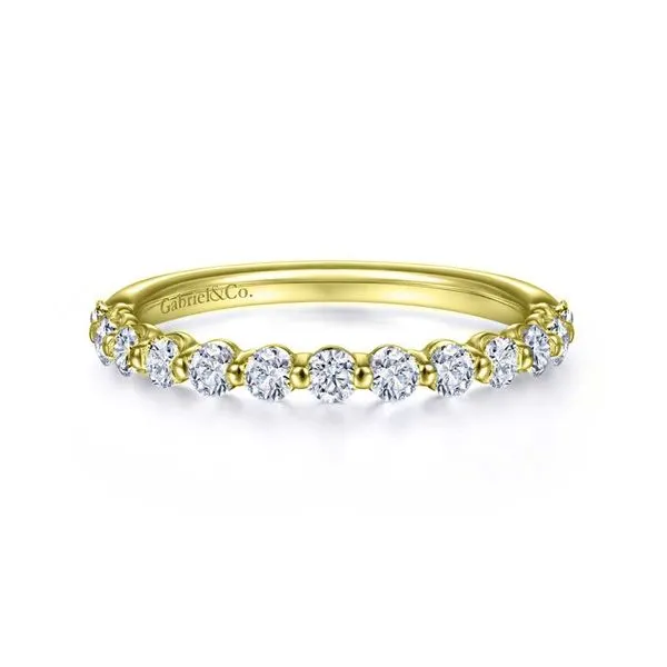 14K Yellow Gold Single Prong Diamond Ring Band Koerbers Fine Jewelry Inc New Albany, IN