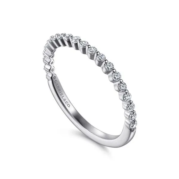 14K White Gold Single Prong Diamond Anniversary Band Image 3 Koerbers Fine Jewelry Inc New Albany, IN
