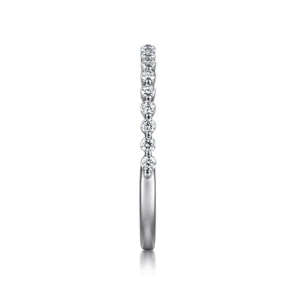 14K White Gold Single Prong Diamond Anniversary Band Image 4 Koerbers Fine Jewelry Inc New Albany, IN