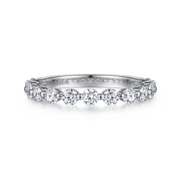 14K White Gold Single Prong Diamond Anniversary Band Koerbers Fine Jewelry Inc New Albany, IN