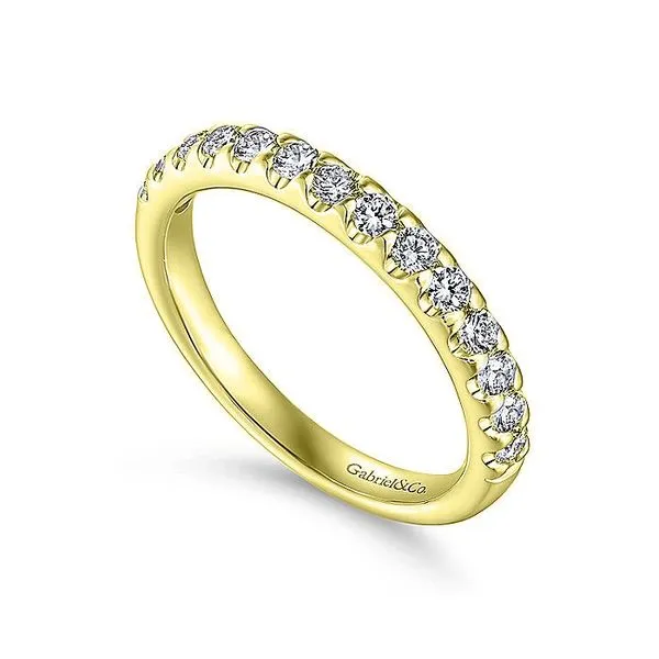 14K Yellow Gold Round 14 Stone Diamond Wedding Band Image 3 Koerbers Fine Jewelry Inc New Albany, IN